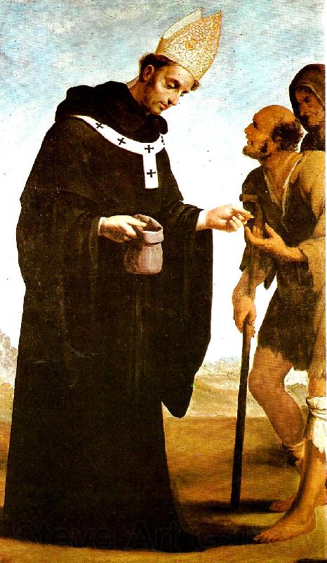 Francisco de Zurbaran st. toma,s de villanueva helping a cripple